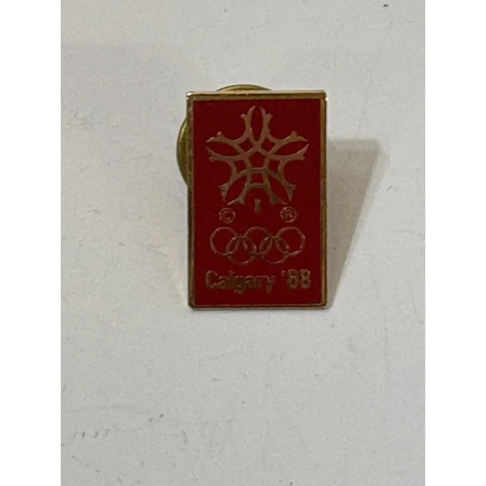 Lot Of 5 Vintage 1988 Calgary Canada Winter Olympic Games Lapel Pins